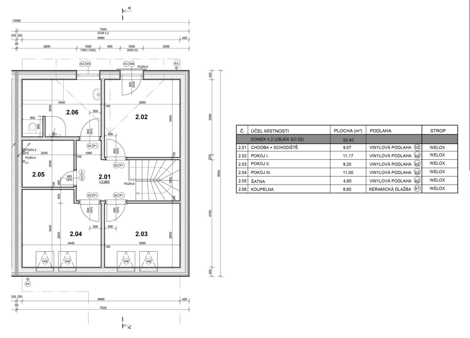 Rodinného domu 112 m²