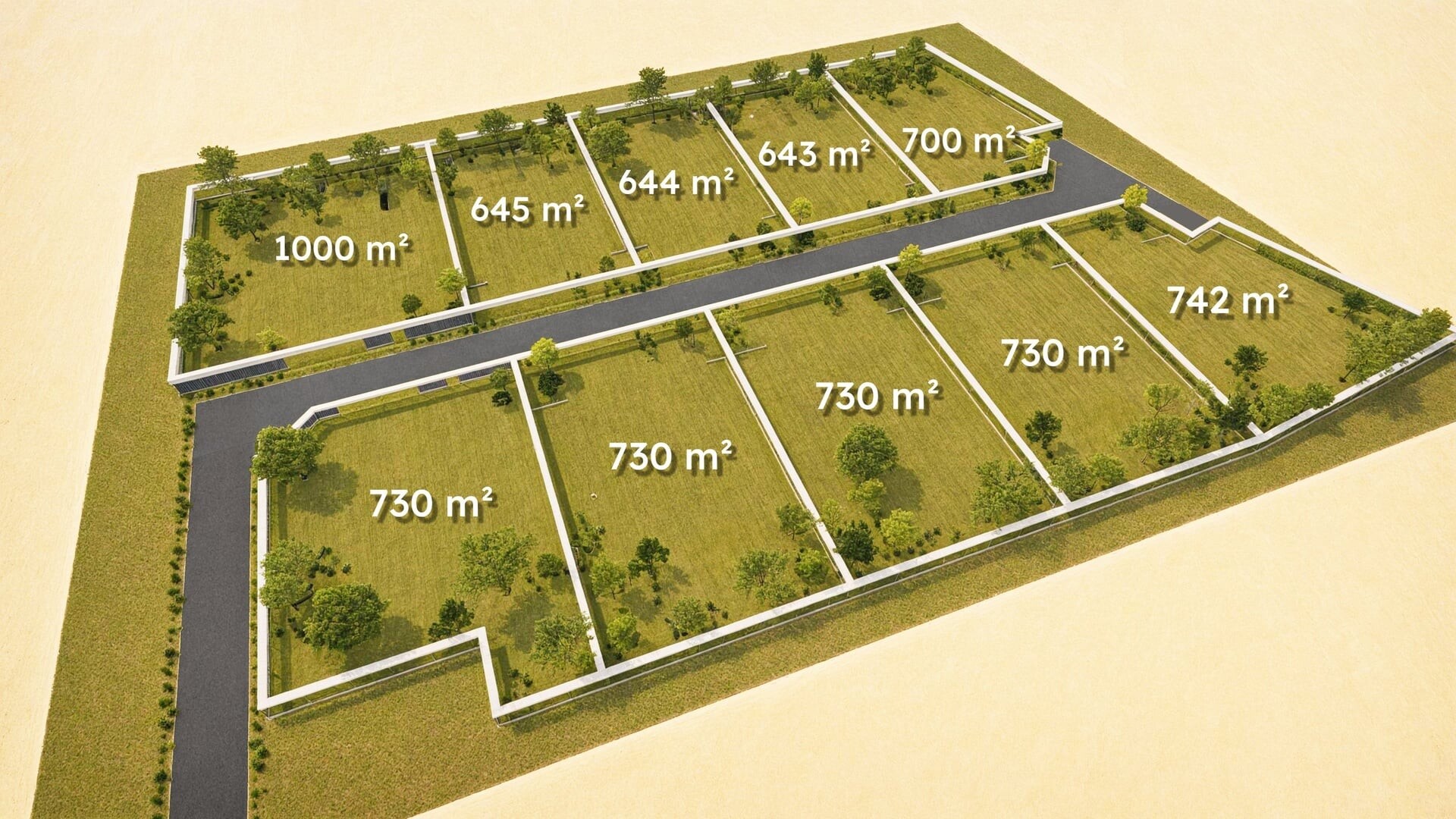 Pozemky pro bydlení, 730 m²