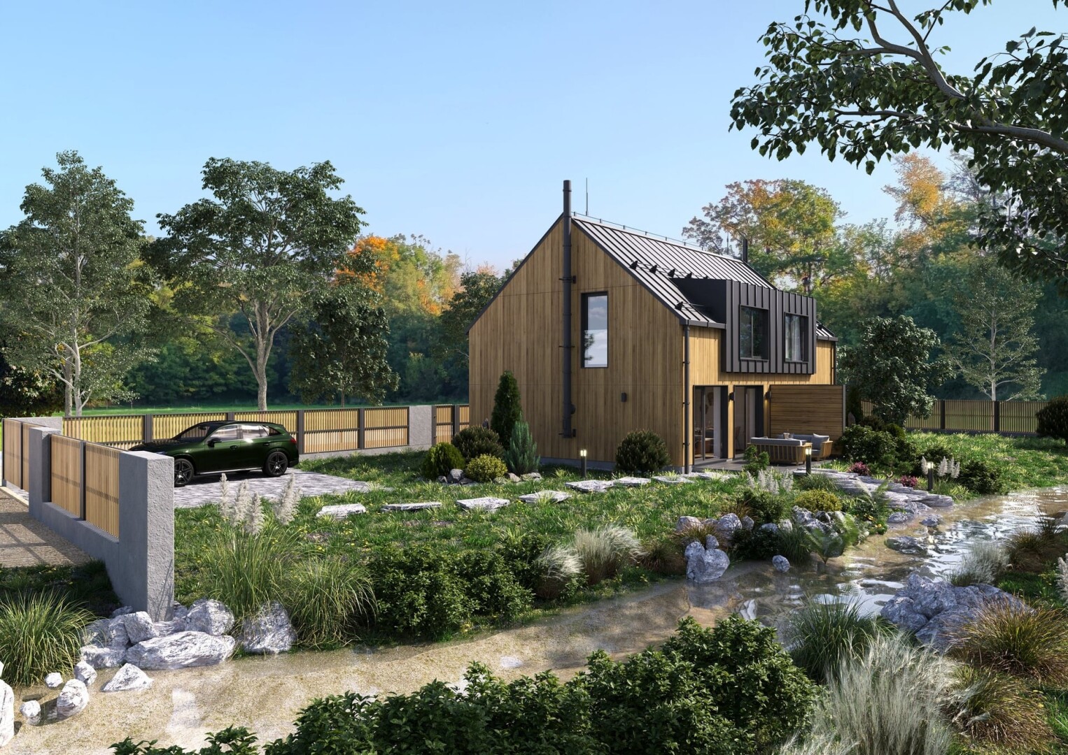 Stavebního pozemku s projektem 1 019 m²