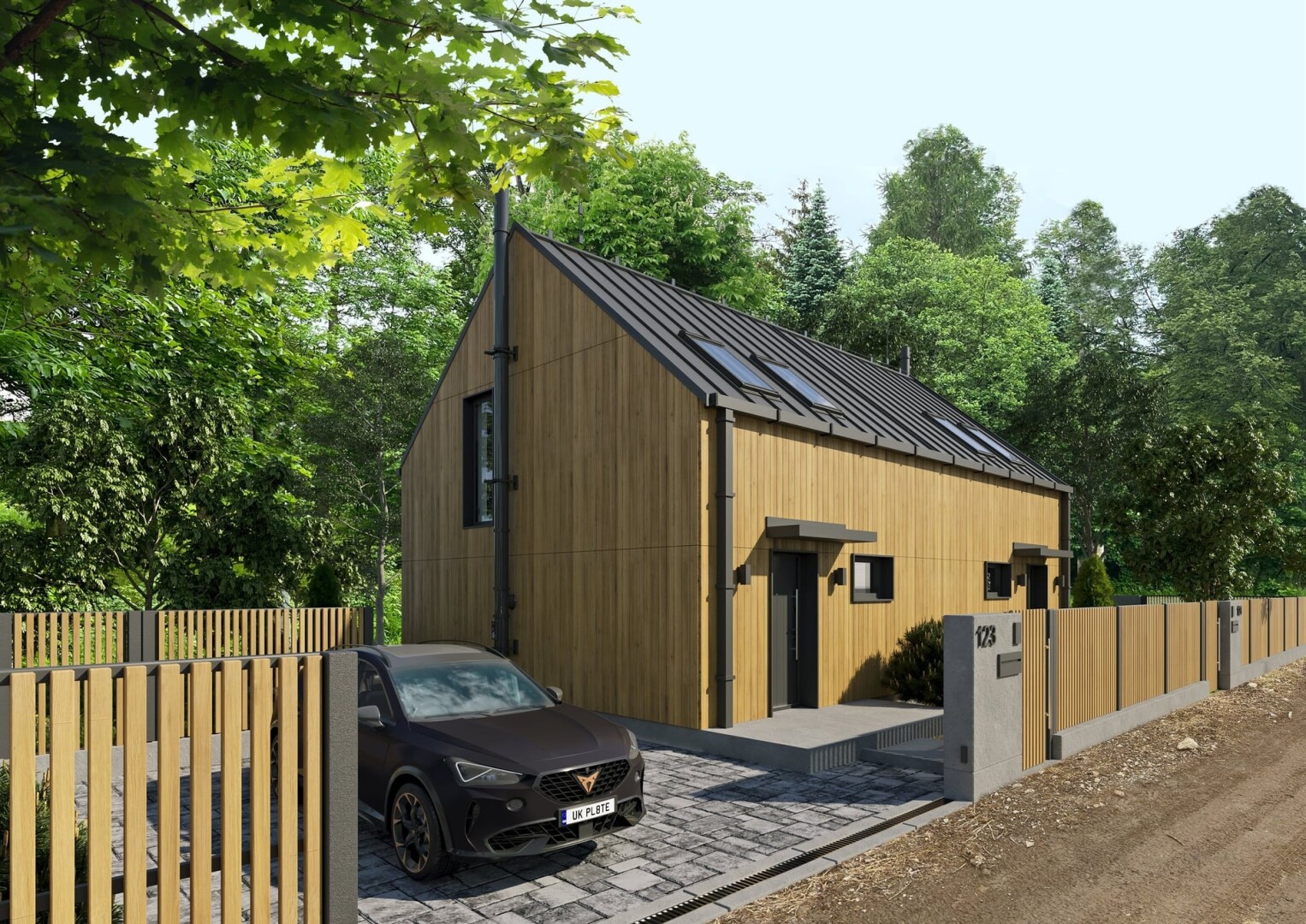 Stavebního pozemku s projektem 1 019 m²